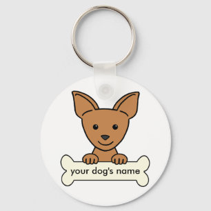 Gepersonaliseerde Chihuahua Sleutelhanger