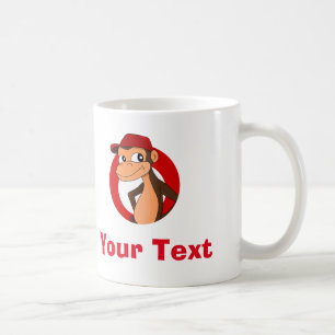 Gepersonaliseerde chimp cartoon koffiemok