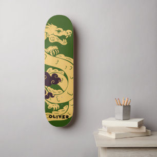 Gepersonaliseerde Chinese draak Skateboard