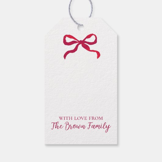 Gepersonaliseerde Chinoiserie Topiary Vakantie, Cadeaulabel (Achterkant)