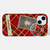 Gepersonaliseerde chique en leuke Tartan Print Case-Mate iPhone Case (Achterkant (horizontaal))