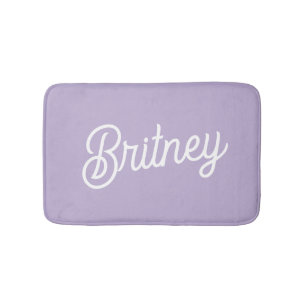 Gepersonaliseerde chique lavendel Paarse monogram  Badmat