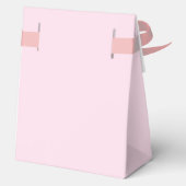 Gepersonaliseerde chique liefde ScrIpt zwart roze  Bedankdoosjes (Achterkant)