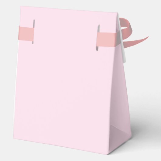 Gepersonaliseerde chique liefde ScrIpt zwart roze  Bedankdoosjes (Achterkant)