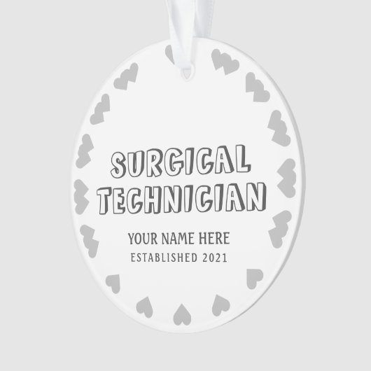 Gepersonaliseerde chirurgische technicus ornament (voorkant)