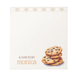 Gepersonaliseerde Chocolade Chip Cookie Lover Notitieblok