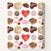 Gepersonaliseerde Chocolade Snoep Hart Notitieboek (Achterkant)