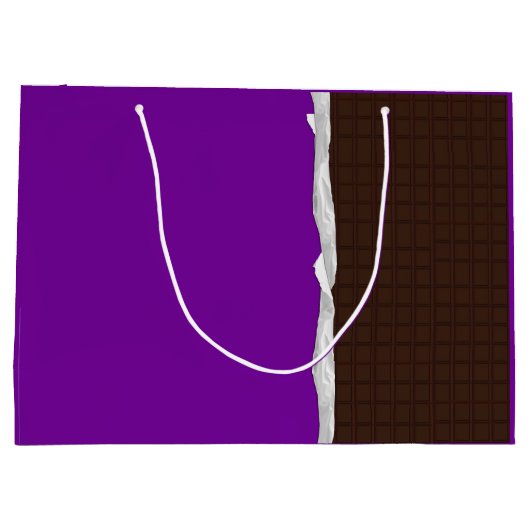 Gepersonaliseerde Chocolate Snoep Bar Verjaardag Groot Cadeauzakje (Achterkant)