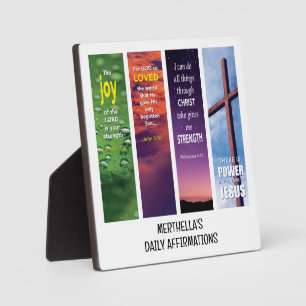 Gepersonaliseerde Christelijke BIJBELBEVESTIGINGEN Fotoplaat