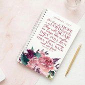 Gepersonaliseerde Christelijke Bijbelvers Roze Blo Planner