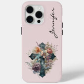 Gepersonaliseerde Christelijke Cross iPhone Telefo Case-Mate iPhone Case (Achterkant)