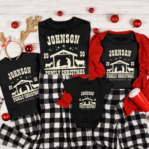 Gepersonaliseerde Christelijke kerststal Tri-Blend Shirt