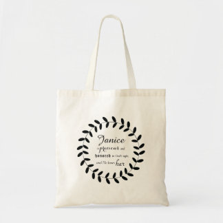 Gepersonaliseerde Christelijke Schrift Tote Bag