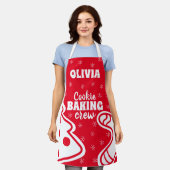 Gepersonaliseerde Christmas Cookie Baking Schort (Gedragen)