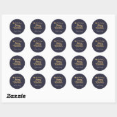 Gepersonaliseerde Christmas Navy Sticker (Vel)