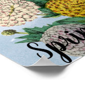 Gepersonaliseerde  Chrysanthemum Poppy Lila Poster (Hoek)