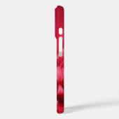 Gepersonaliseerde Chrysanthemum rode iPhone case (Achterkant / Links)