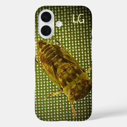 Gepersonaliseerde Cicada Insect Apple iPhone Case (Achterkant)