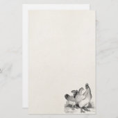 gepersonaliseerde cichenrooster cochin vogels briefpapier (Voorkant / Achterkant)