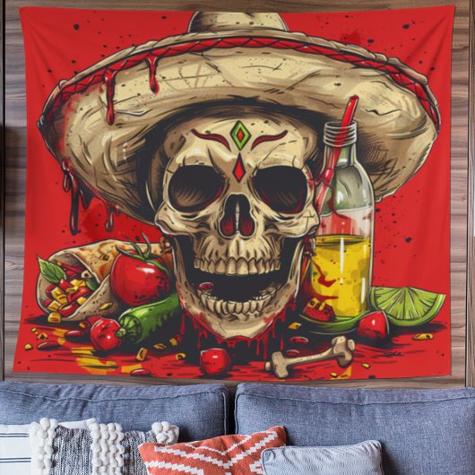Gepersonaliseerde Cinco de Mayo Tapestry Wandkleed