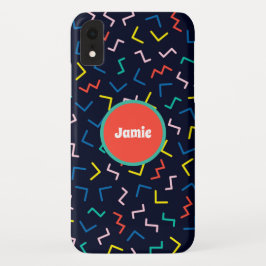 Gepersonaliseerde Cirkel, Willekeurige Zig Markeri iPhone XR Hoesje