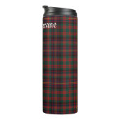 Gepersonaliseerde Clan Cochrane Tartan Thermosbeker (Geroteerd rechts)