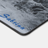 Gepersonaliseerde Clearing in een Snowy Forest Des Bureaumat (Hoek)