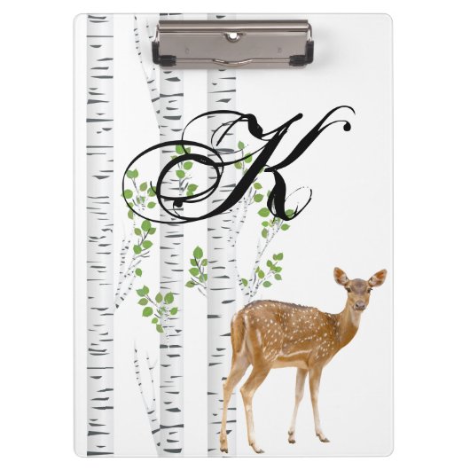 Gepersonaliseerde Clip Board Herten Doe Buck Bos H Klembord (Voorkant)