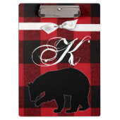 Gepersonaliseerde Clip Board Red Buffalo Plaid Bee Klembord (Voorkant)