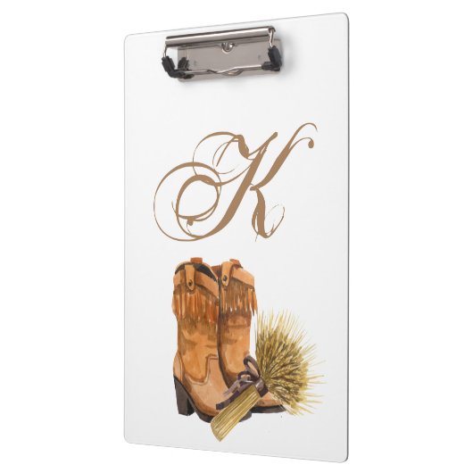 Gepersonaliseerde Clip Board Zomer Land Bruiloft R Klembord (Links)