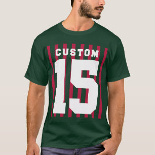 Gepersonaliseerde clubteamnaam nummer t-shirt