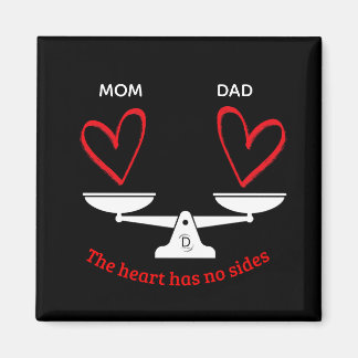 Gepersonaliseerde co-ouderschapsmagneet - Het hart Magneet