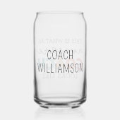 Gepersonaliseerde Coach Grappige Geweldige Coach Blikvorm Glas (Achterkant)