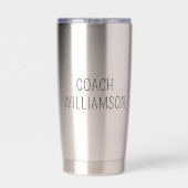 Gepersonaliseerde Coach Grappige Geweldige Coach Geïsoleerde Drinkbeker (Achterkant)