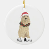 Gepersonaliseerde Cocker Spaniel (Blonde Tan Golde Keramisch Ornament (Achterkant)