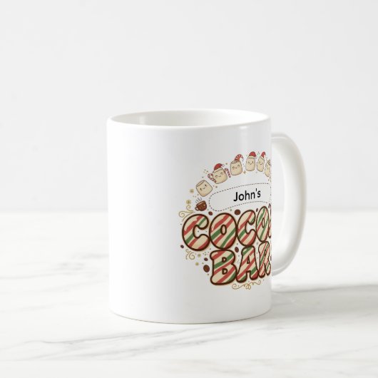 Gepersonaliseerde Cocoa Bar Mok | Aangepaste naam (Voorkant rechts)