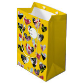 Gepersonaliseerde collage harten medium cadeauzakje (Voorkant Gekanteld)