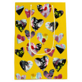 Gepersonaliseerde collage harten medium cadeauzakje (Achterkant)