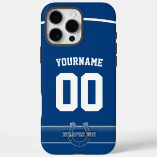 Gepersonaliseerde Colts Jersey Amerikaans Football iPhone 16 Pro Max Hoesje