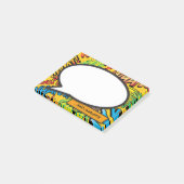 Gepersonaliseerde Comic Book Speech Bubble Fun Post-it® Notes (Schuin)