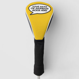 Gepersonaliseerde Comic Book Speech Bubble Golfheadcover