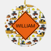 Gepersonaliseerde constructievoertuigen voor de fi keramisch ornament (Achterkant)