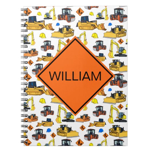 Gepersonaliseerde constructievoertuigen voor de fi notitieboek (Voorkant)