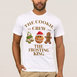 Gepersonaliseerde Cookie Crew Grappige Kerst Match T-shirt