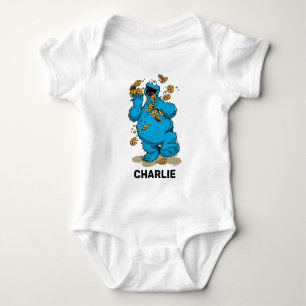 Gepersonaliseerde Cookie Monster Crazy Cookies Bab Romper