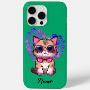 Gepersonaliseerde Cool Cat in Zonnebril Hoesje