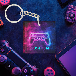 Gepersonaliseerde Cool Gaming Controller Sleutelhanger