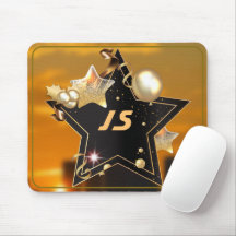 Gepersonaliseerde Cool Zwart Goud Metallic Stars G