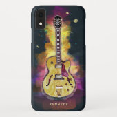 Gepersonaliseerde coole funky Abstracte gitaarkuns Case-Mate iPhone Case (Achterkant)
