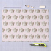 Gepersonaliseerde Coquette Sleeping Angel Sculptur Tissuepapier (Craft)